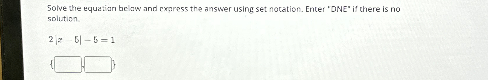 Solved Solve the equation below and express the answer using | Chegg.com