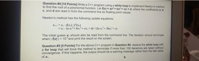 Solved Question #4 [10 Points] Write a C++ program using a | Chegg.com
