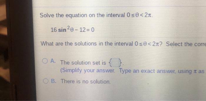 Solved Solve the equation on the interval 0 s0