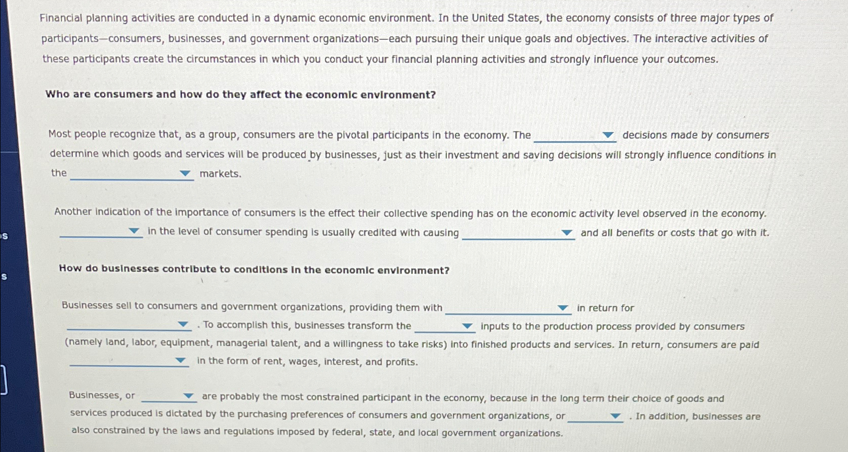 solved-financial-planning-activities-are-conducted-in-a-chegg