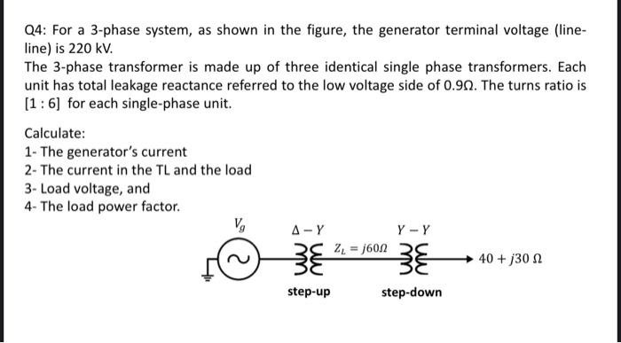 Solved Q4: For A 3-phase System, As Shown In The Figure, The | Chegg.com