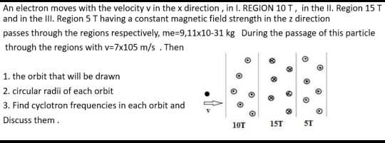Solved An electron moves with the velocity v in the x | Chegg.com