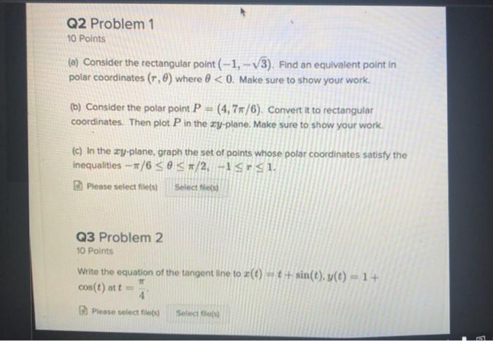 Solved Q2 Problem 1 10 Points (a) Consider the rectangular | Chegg.com
