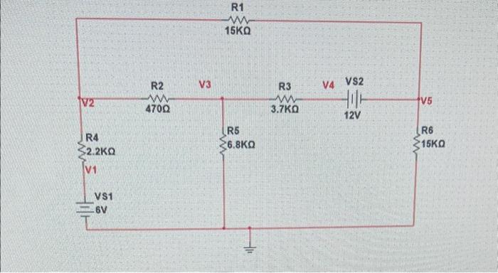Solved 2. Measure the node voltages using the DMM, and | Chegg.com