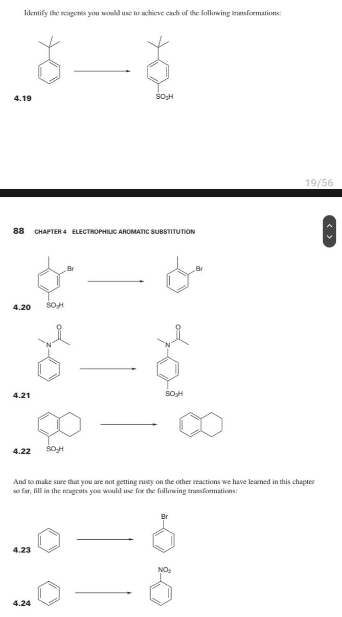 Solved Identify the reagents you would use to achieve each | Chegg.com