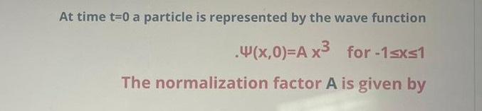 Solved At time t=0 a particle is represented by the wave | Chegg.com