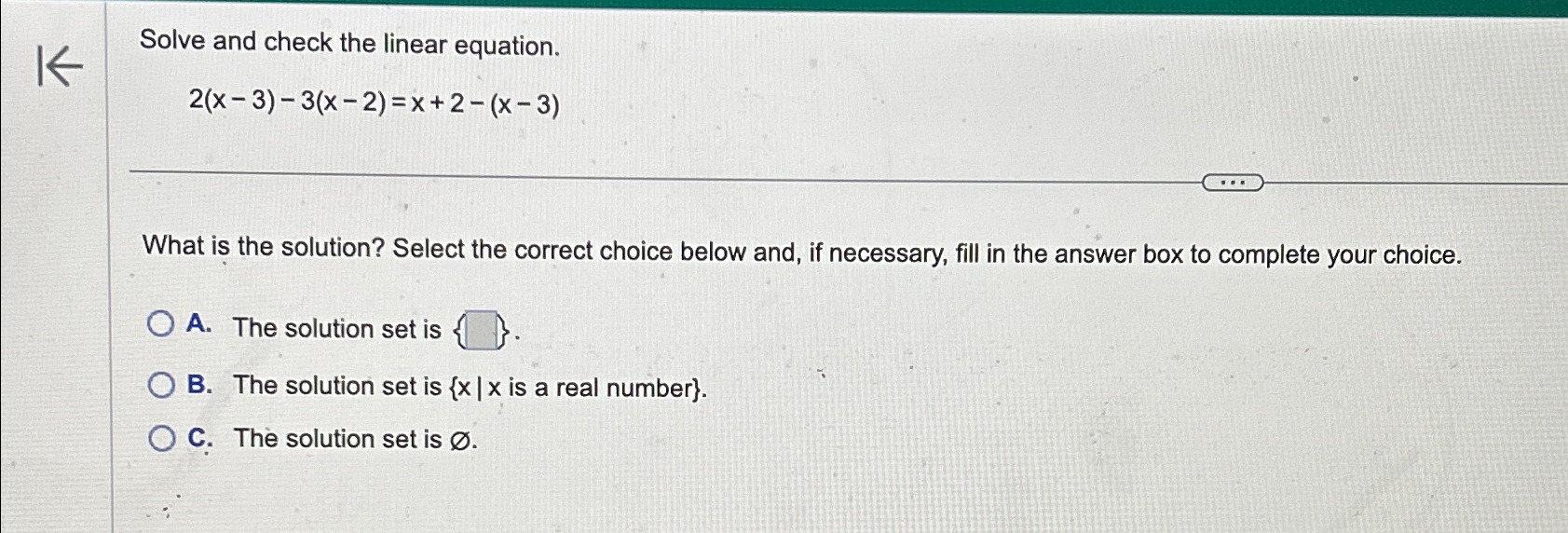 Solved Solve and check the linear | Chegg.com