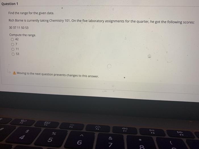 Solved Question 1 Find the range for the given data. Rich | Chegg.com