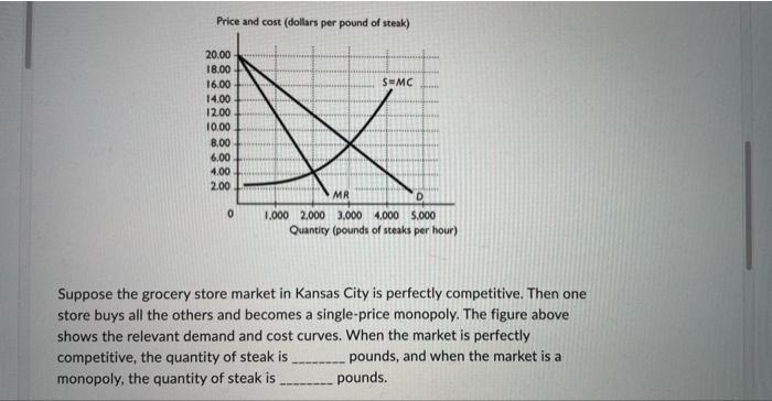 Solved Suppose The Grocery Store Market In Kansas City Is