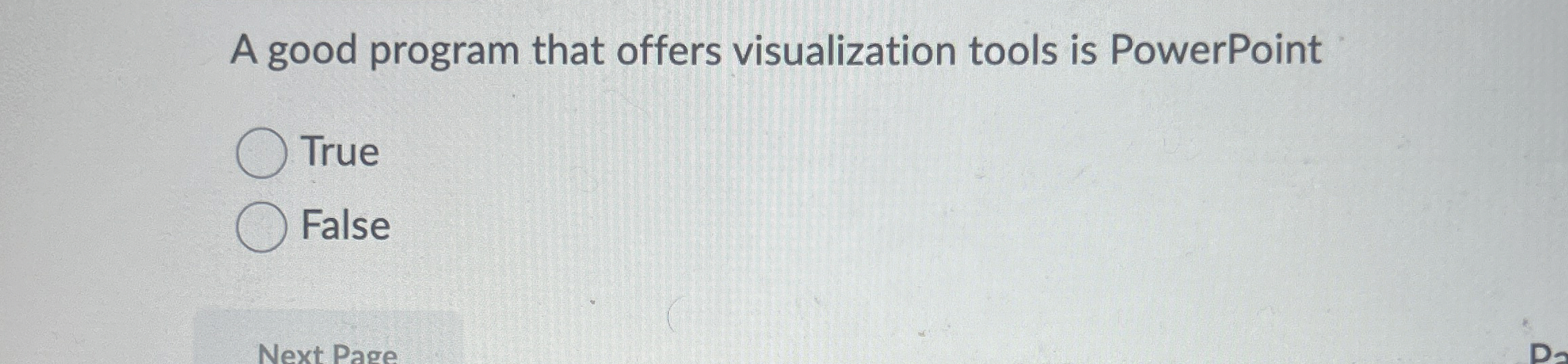 Solved A good program that offers visualization tools is | Chegg.com