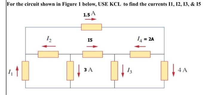 Solved For The Circuit Shown In Figure 1 Below, USE KCL To | Chegg.com