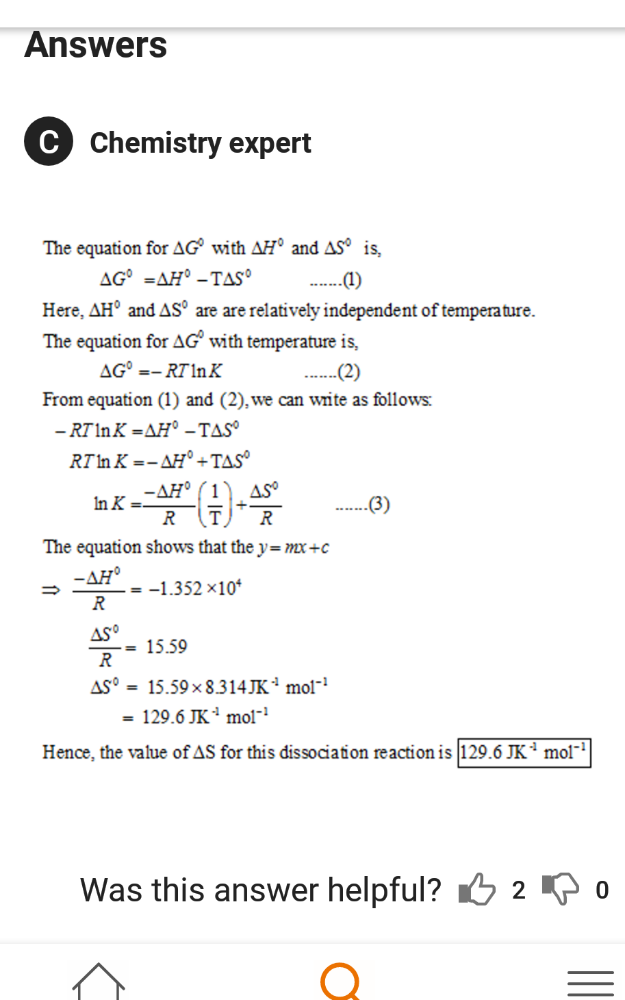 Solved Which of the Equilibrium Constant (K) versus