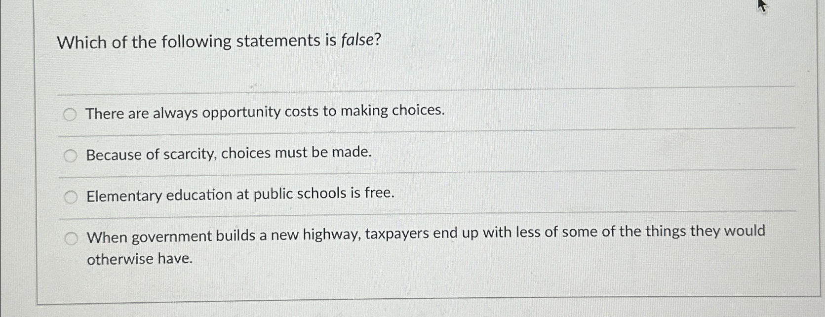 Solved Which of the following statements is false?There are | Chegg.com