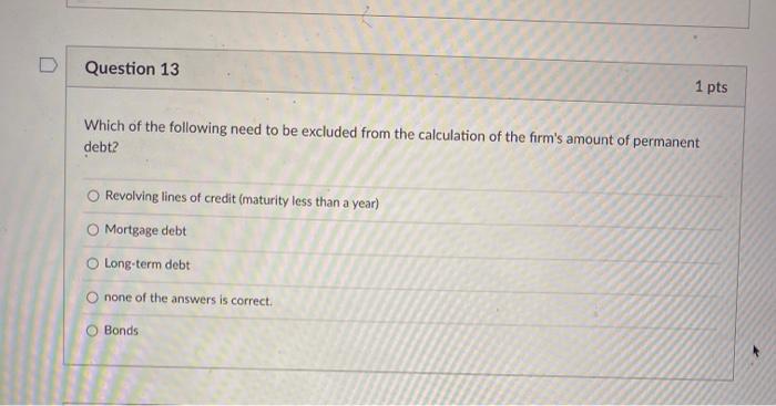 Solved Question 13 1 pts Which of the following need to be | Chegg.com