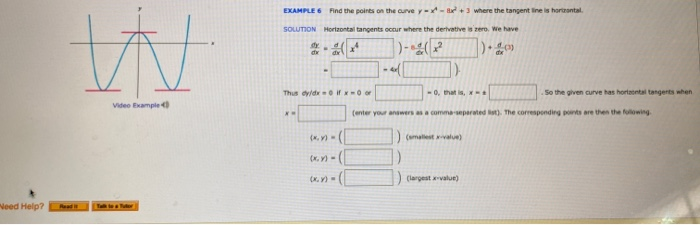 Solved EXAMPLE 6 Find the points on the curvey -- + 3 where | Chegg.com