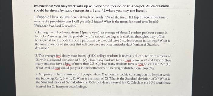 Solved Instructions: You may work with up with one other | Chegg.com