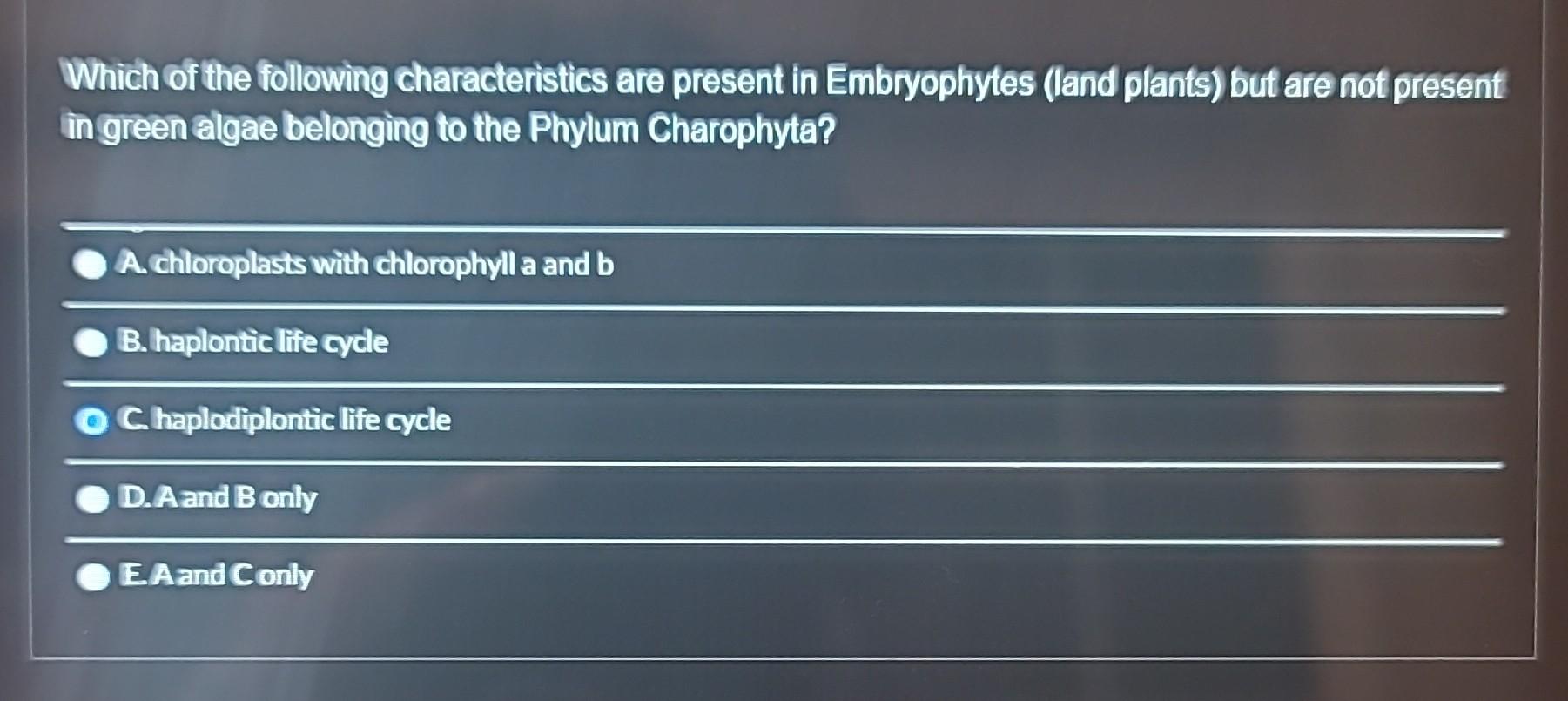 Solved Which of the following characteristics is a | Chegg.com