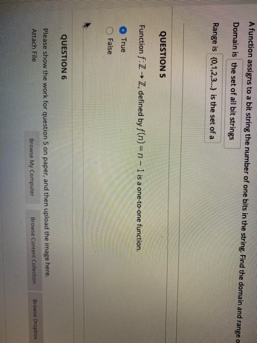 Solved A function assigns to a bit string the number of one | Chegg.com