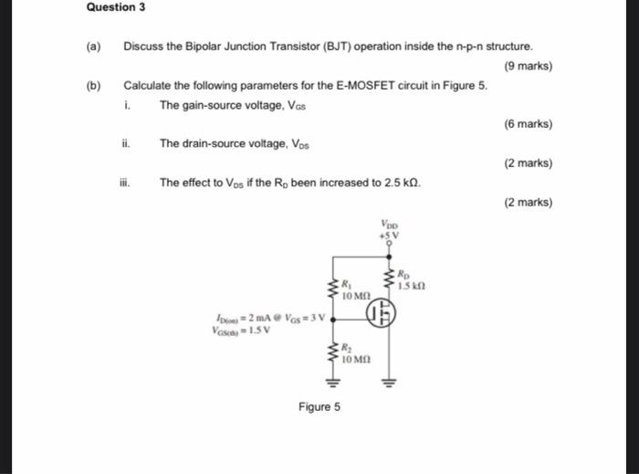 Solved Question 3 (a) Discuss the Bipolar Junction | Chegg.com