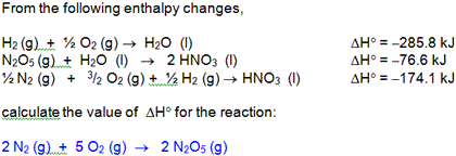 From the following enthalpy changes, H2 (g) + 1/2 O2 | Chegg.com