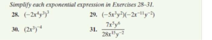 Solved Simplify each exponential expression in Exercises | Chegg.com