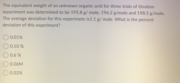 Solved A student performs an experiment to determine the | Chegg.com