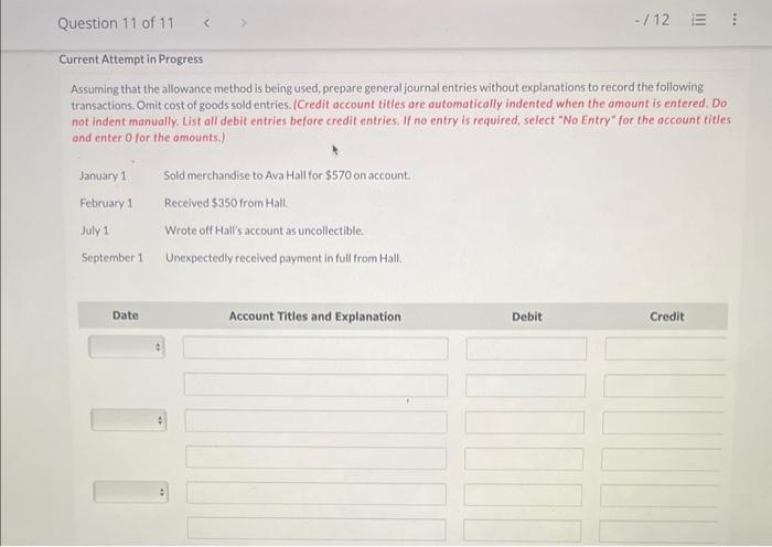 Solved Assuming that the allowance method is being used, | Chegg.com