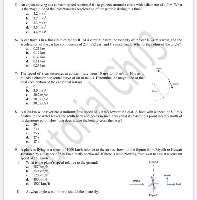 Solved 1- A particle starts from the origin at 1 = 0 with a | Chegg.com