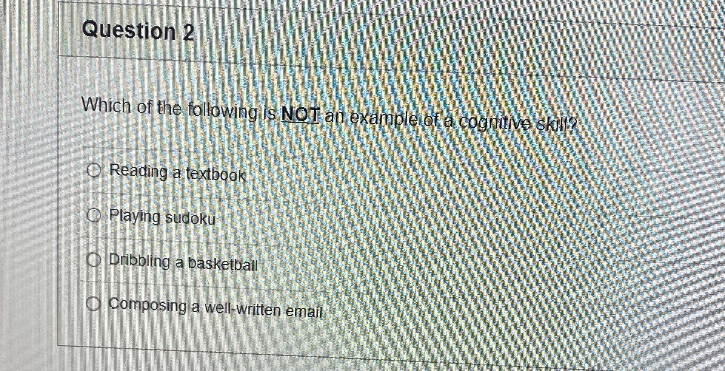 Solved Question 2Which of the following is NOT an example of | Chegg.com