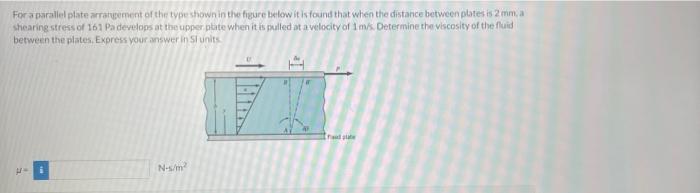 Solved For a parallel plate arratupement of the type shown | Chegg.com