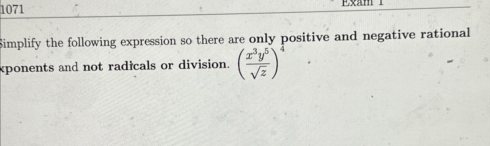 Solved Simplify the following expression so there are only | Chegg.com