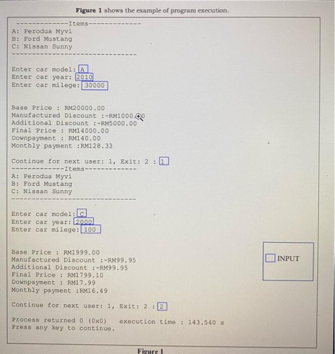 Solved Figure 1 shows the example of program execution. A: | Chegg.com