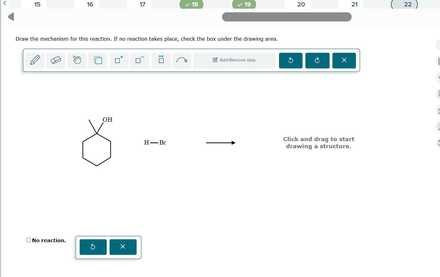 Solved Draw the mechanism for this reaction. If no reaction | Chegg.com