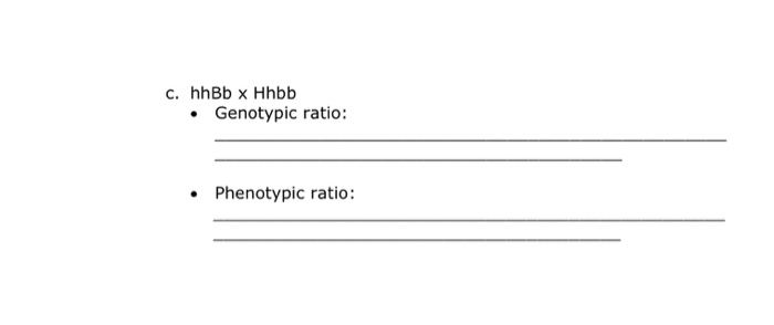 Solved Solve The Following Genetics Problems. Submit A Pdf | Chegg.com