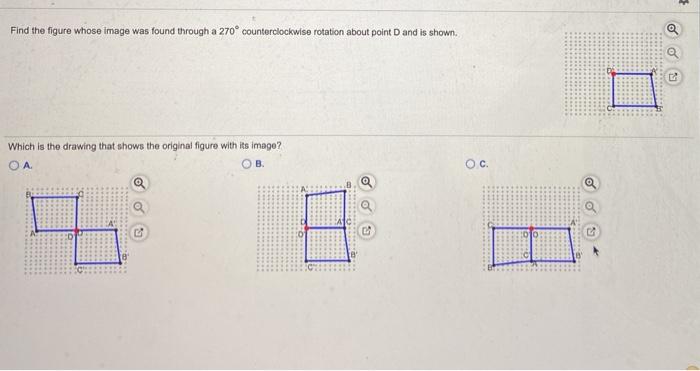 Solved Find the figure whose image was found through a 270