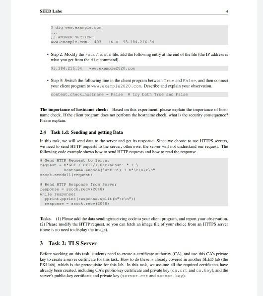 perform-transport-layer-security-lab-in-ubuntu-seed-chegg