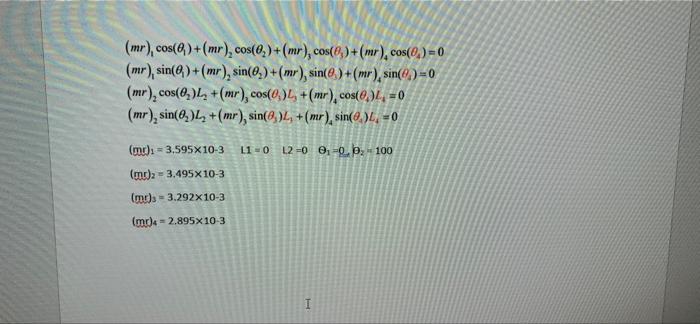 Solved how to solve for the 4 equations for the 4 unkowns | Chegg.com