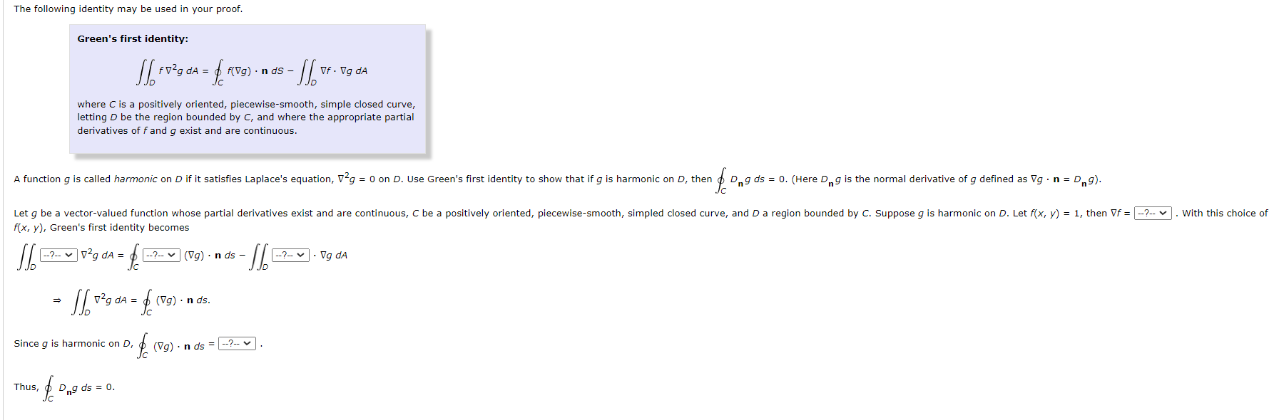 Solved The following identity may be used in your | Chegg.com