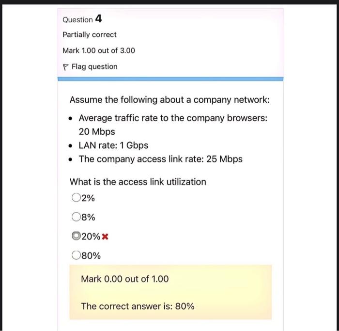 Solved Question 4 Partially correct Mark 1.00 out of 3.00 P | Chegg.com