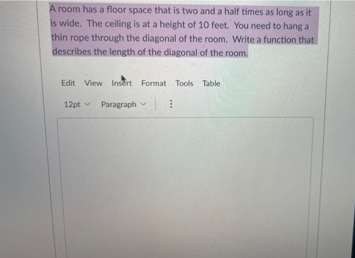 solved-a-room-has-a-floor-space-that-is-two-and-a-half-times-chegg