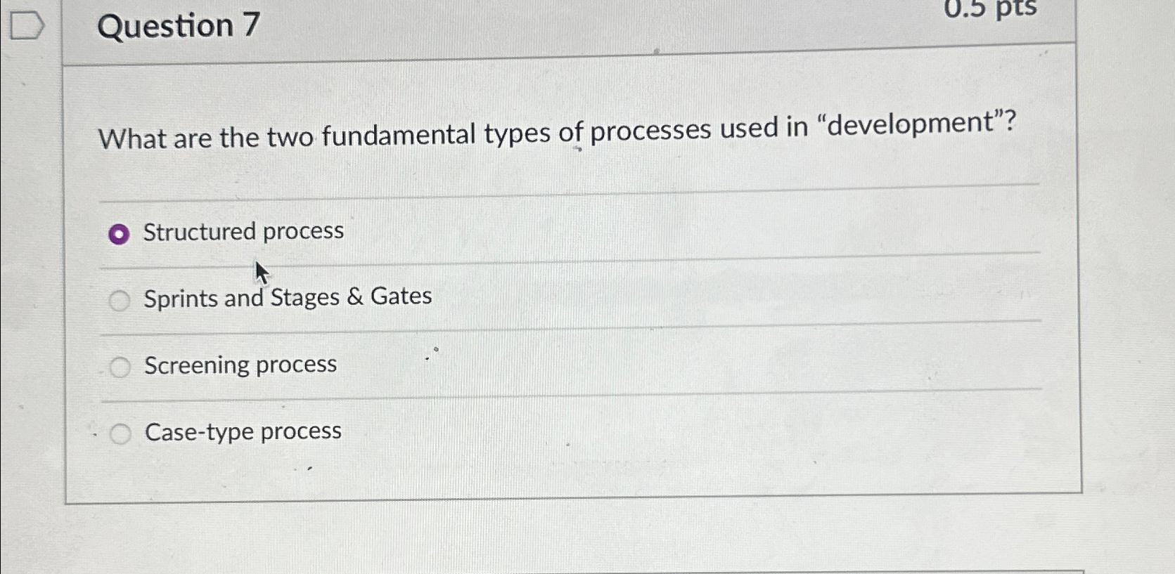 Solved Question 7What are the two fundamental types of | Chegg.com