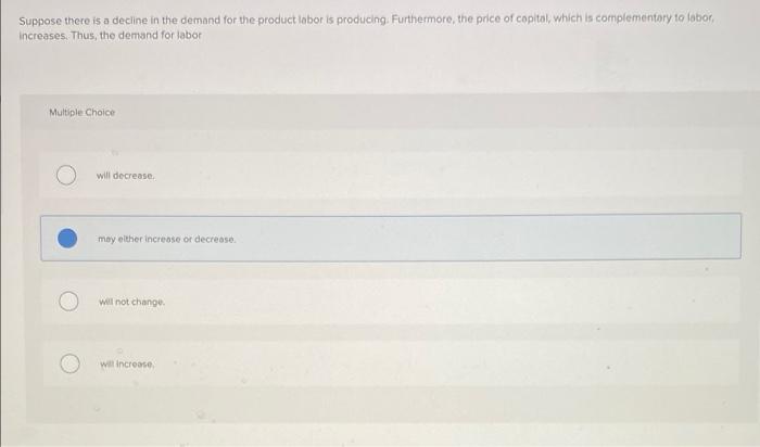 Solved Suppose there is a decline in the demand for the | Chegg.com