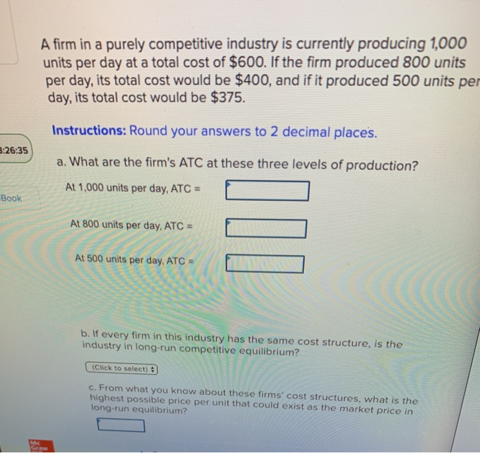 In A Purely Competitive Industry Each Firm Solved A firm in a purely competitive industry is currently | Chegg.com