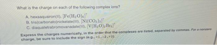 Solved What is the coordination number for each of the | Chegg.com