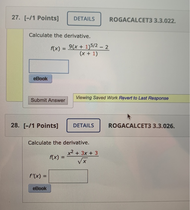 Solved Calc 1 HW #5 3.1-3.4 - Math 112, section 0101, Summer | Chegg.com