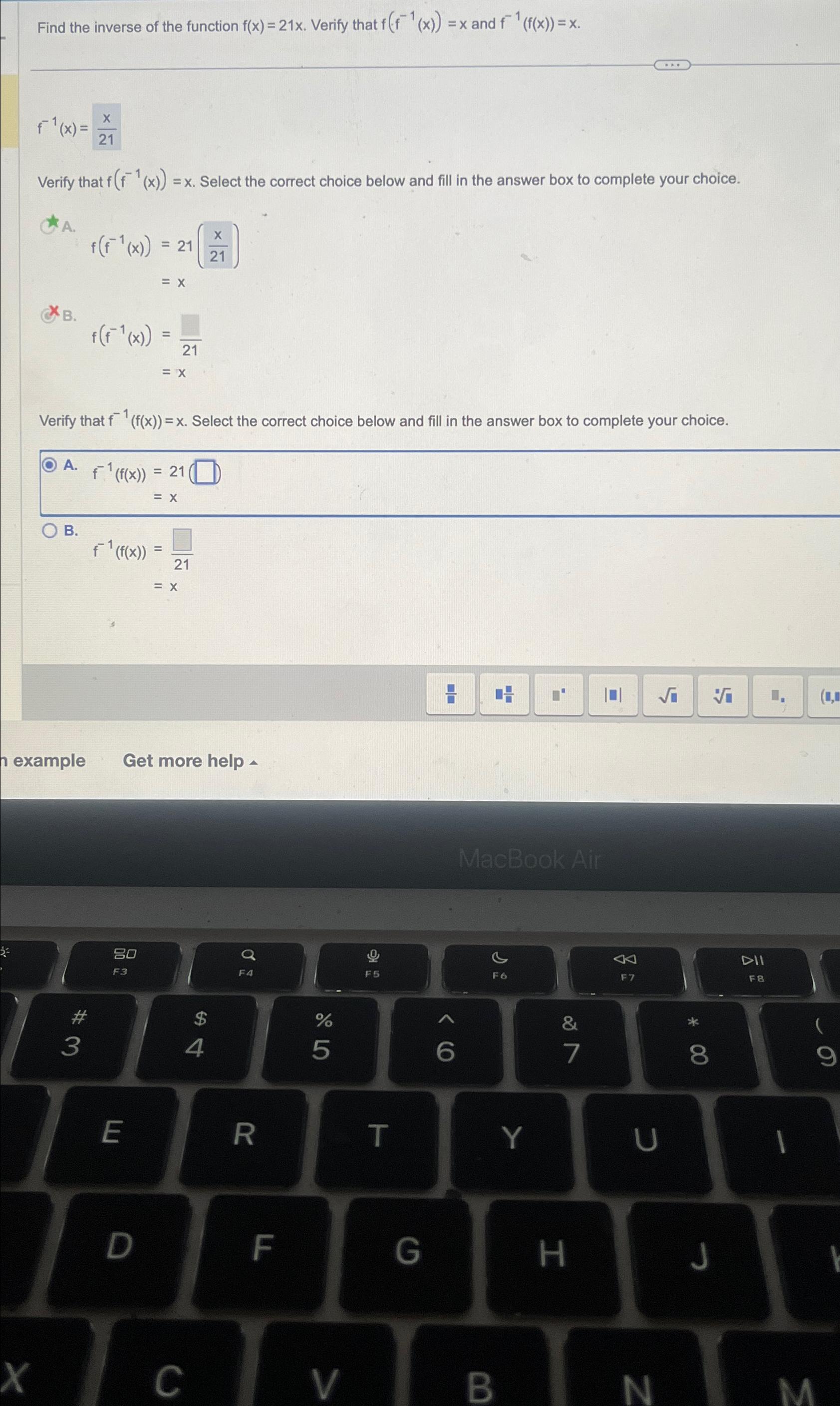 find the inverse function of f f x 1 x 9