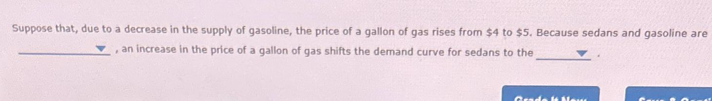 Solved Suppose that, due to a decrease in the supply of | Chegg.com