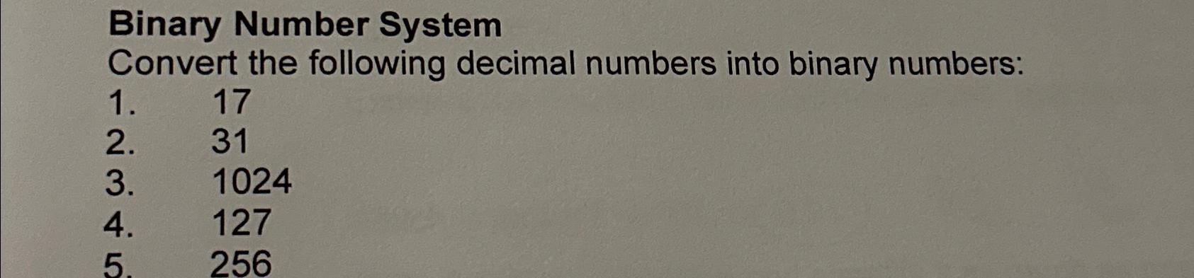 convert the following decimal numbers into binary numbers 778 10