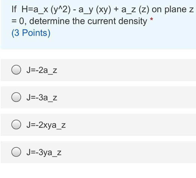 Solved If H A X Y 2 A Y Xy A Z Z On Plane Z 0 Chegg Com