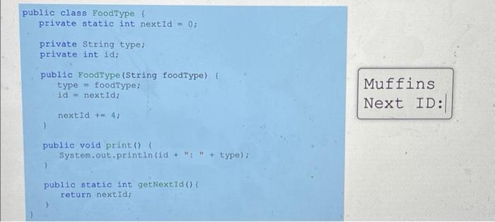 Solved CallFood.java FoodType.java public class CallFood { | Chegg.com